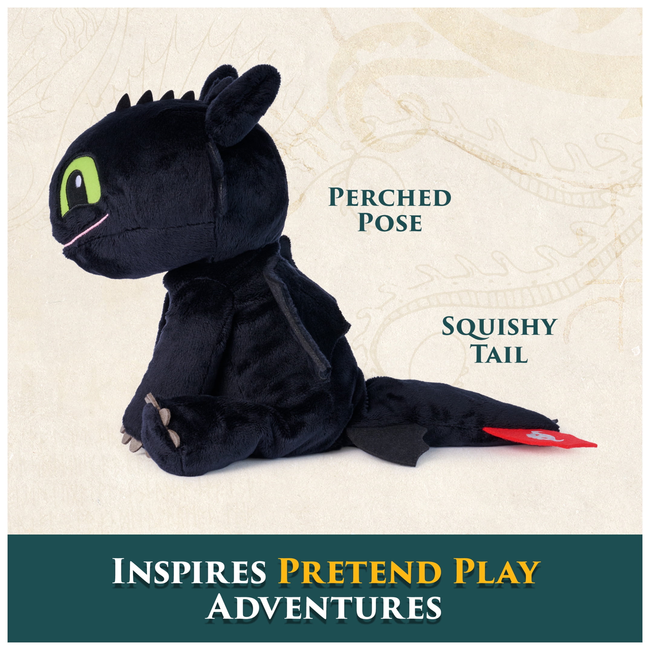Dreamworks Dragons How to Train Your Dragon, Cuddly Toothless Plush for Ages 3+
