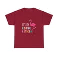 thumbnail image 2 of Funny it's My Birthday Pink Watercolor Flamingo  T-Shirt, 2 of 2