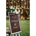 thumbnail image 4 of Darling Souvenir MADE WITH LOVE PersonalizedWelcomeBirthdaySignFairy Lights On Wood Panel,Large Decorative Poster For Birthday Party, Celebrations- 18x12, 4 of 5