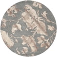 thumbnail image 2 of Safavieh Dip Dye Kayla Distressed Wool Area Rug, Gray/Beige, 7' x 7' Round, 2 of 7