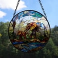 thumbnail image 2 of Elephant Stained Glass Suncatcher, Elephant Christmas, Elephant Stained Glass Decor, Christmas Decorations, Christmas Sister in Law Birthday Gifts Fh7Asq, 2 of 5