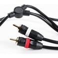 thumbnail image 3 of 6ft Right Angle 3.5mm Stereo Plug to L/R 2-RCA Male Audio Cable, 3 of 3