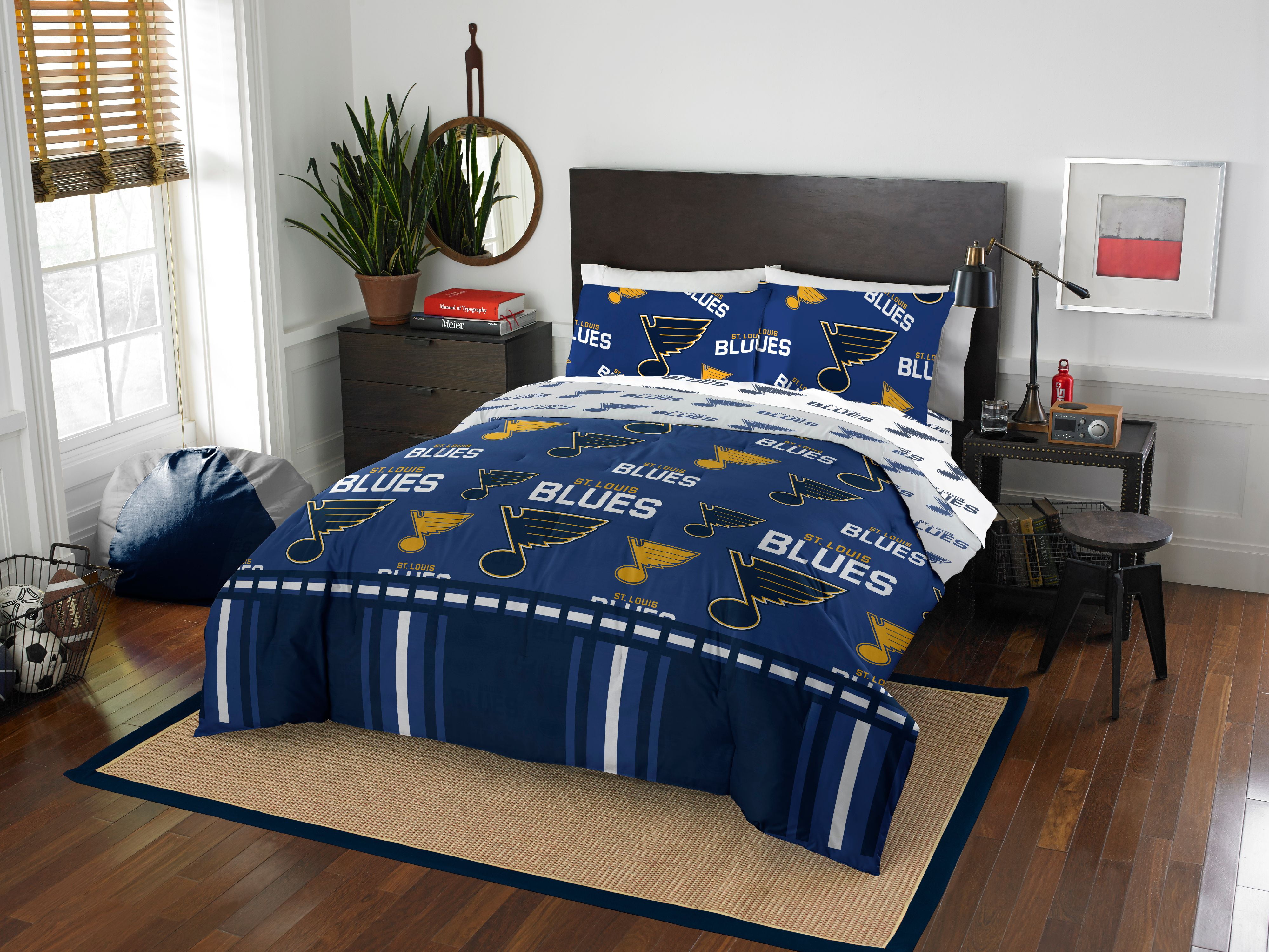St. Louis Blues Queen Bed In Bag Set - Walmart.com ...