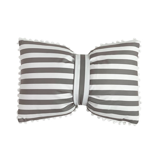 Sofa Vama Ropa de Cama Cojín de lunares con lazo, cojín lumbar, apto para sala de estar, dormitorio, oficina, 49,6 x 33 cm, almohada desmontable. for Navideño