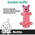 thumbnail image 3 of SmartPetLove Snuggle Puppy Tender Tuffs - Water Bottle Cruncher with Puncture Resistant Squeaker - Pig Bottle Cover Dog Toy, 3 of 4