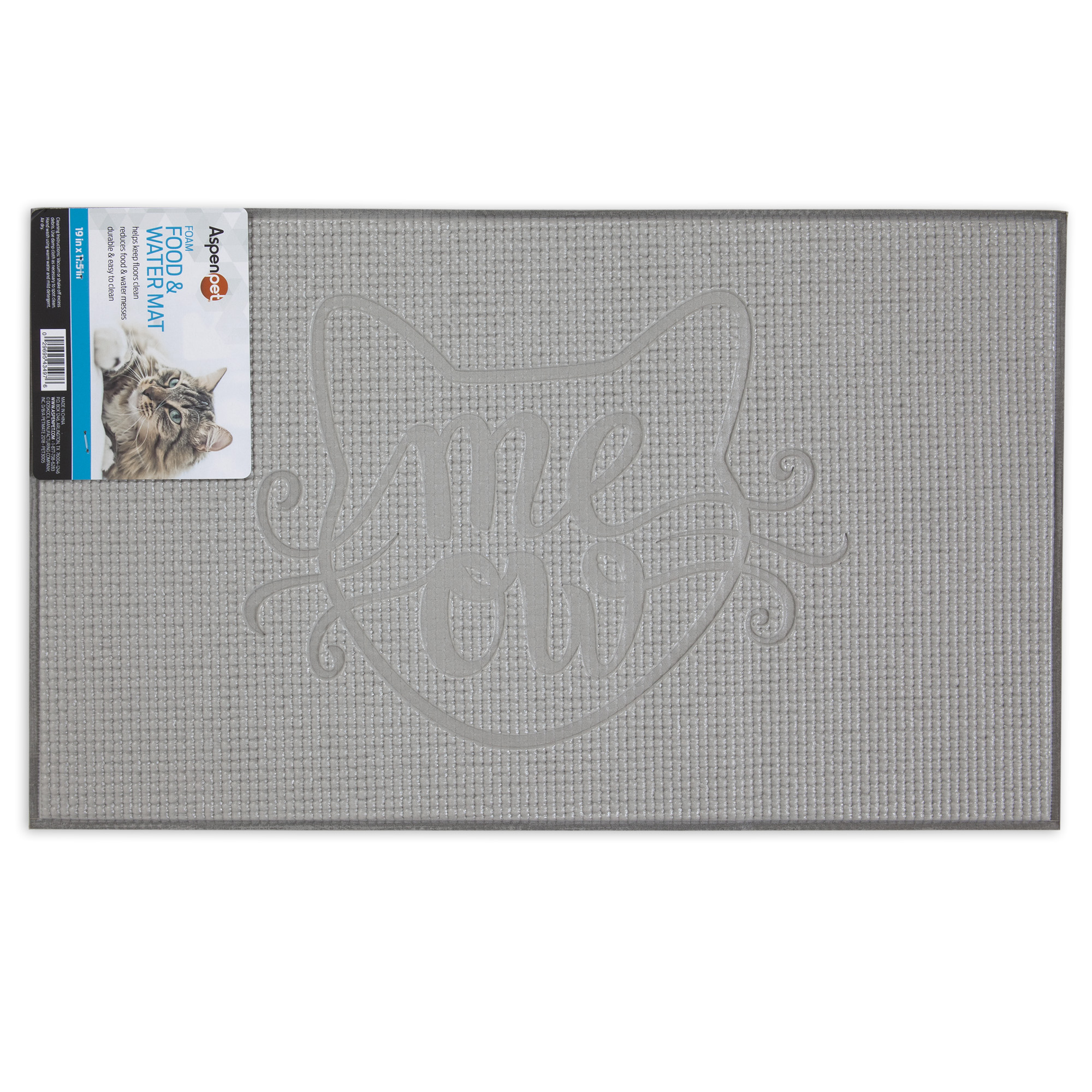 Aspen Pet Foam Pet Bowl Mat for Cats, 19 inches x 11.5 inches - image 5 of 7