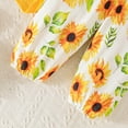 thumbnail image 6 of 6-9 Months Newborn Bodysuit Romper Baby Girls Set Cute Cartoon Print Top Pants Hairband Hat Set Jumpsuit Long Sleeve Bodysuit Cute Newborn Clothes,Yellow Jumpsuit One-Piece Jumpsuit, 6 of 9