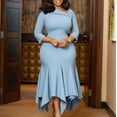 thumbnail image 3 of Women's Elegant Irregular Prom Dresses Mermaid Tight Formal Evening Party Gowns, 3 of 5