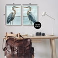 thumbnail image 3 of Stupell Industries Detailed Heron Bird Duo Animals & Insects Painting Gray Framed Art Print Wall Art, 16 x 20, Set of 2, 3 of 9