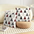 thumbnail image 6 of Buffalo Plaid Christmas Tree Pillow Covers 20x20 Set of 2 Red Black and White Xmas Decorative Outdoor Throw Pillow Cases Seasonal Farmhouse Cushion Case Winter Holiday Decor for Sofa Couch, 6 of 6