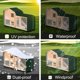 thumbnail image 4 of Oxford Cloth Animal Hutch Cover Exterior Impermeable Prevención De Luz Dañina Animal Cage Cover Protector De Jaula A Prueba De Polvo Para Triangle Animal Hutch Serendint HA027221-03, 4 of 5