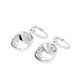 thumbnail image 2 of Arete para Mujer con Cristal Swarovski  en Forma de Cuadrado – Bañado en Rodio– Arete Elegante y Brillante, Aretes de Mujer de Moda– Joyería para Mujer de Moda– Regalo especial Ortiz Espinosa Temporada, 2 of 5