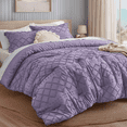 thumbnail image 7 of U by Bedsure Comforter Set, Boho Tufted Shabby Chic Bedding Comforter Set, 2 Pieces Vintage Farmhouse Bed Set for All Seasons, Soft Bedding Set with 1 Pillow Sham,Twin,Grayish Purple, 7 of 7