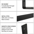 thumbnail image 3 of Floating Shelves Hardware, Heavy Duty Shelf Brackets Black Metal With Scratch-resistant Surface, Easy Installation For Kitchen Bathroom Garage Diy Open Shelving, 3 of 4