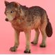 thumbnail image 2 of Animal Model Toy Simulation Wolf Eco-friendly Plastic Decoration (Cyan), 2 of 3