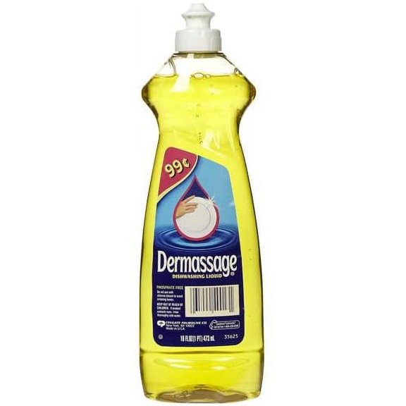 Dermassage Dishwashing Liquid Hand Soap, 14 Fl Oz, Pack of 1