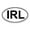 White, variant on CafePress - IRL Ireland Bumper Sticker - Sticker (Oval)