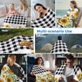 thumbnail image 5 of Sunflower Cooling Blanket,Lightweight Breathable Summer Throw Blanket with Double Sided Cold Effect,Black White Buffalo Plaid Check Country Bee Picnic Blankets Bed Sheet for Hot Sleepers 60"x80", 5 of 8