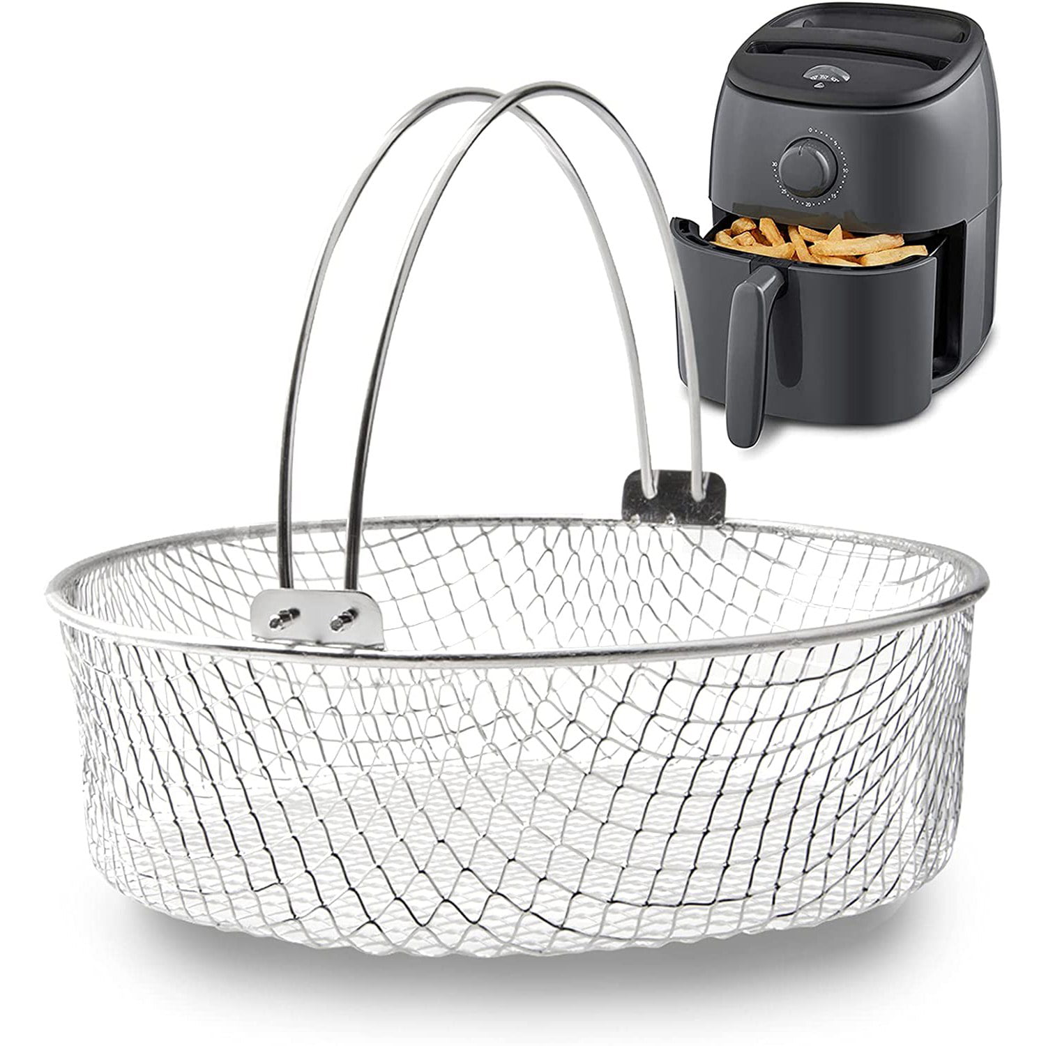 Generic iSH09-M529946mn Air Fryer Basket for Oven,Stainless Steel