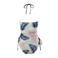 thumbnail image 4 of YDLCAFD Easter Women's Two Piece Tropical Floral Print Swimsuit Tankini Swimsuit Set 2, 4 of 5
