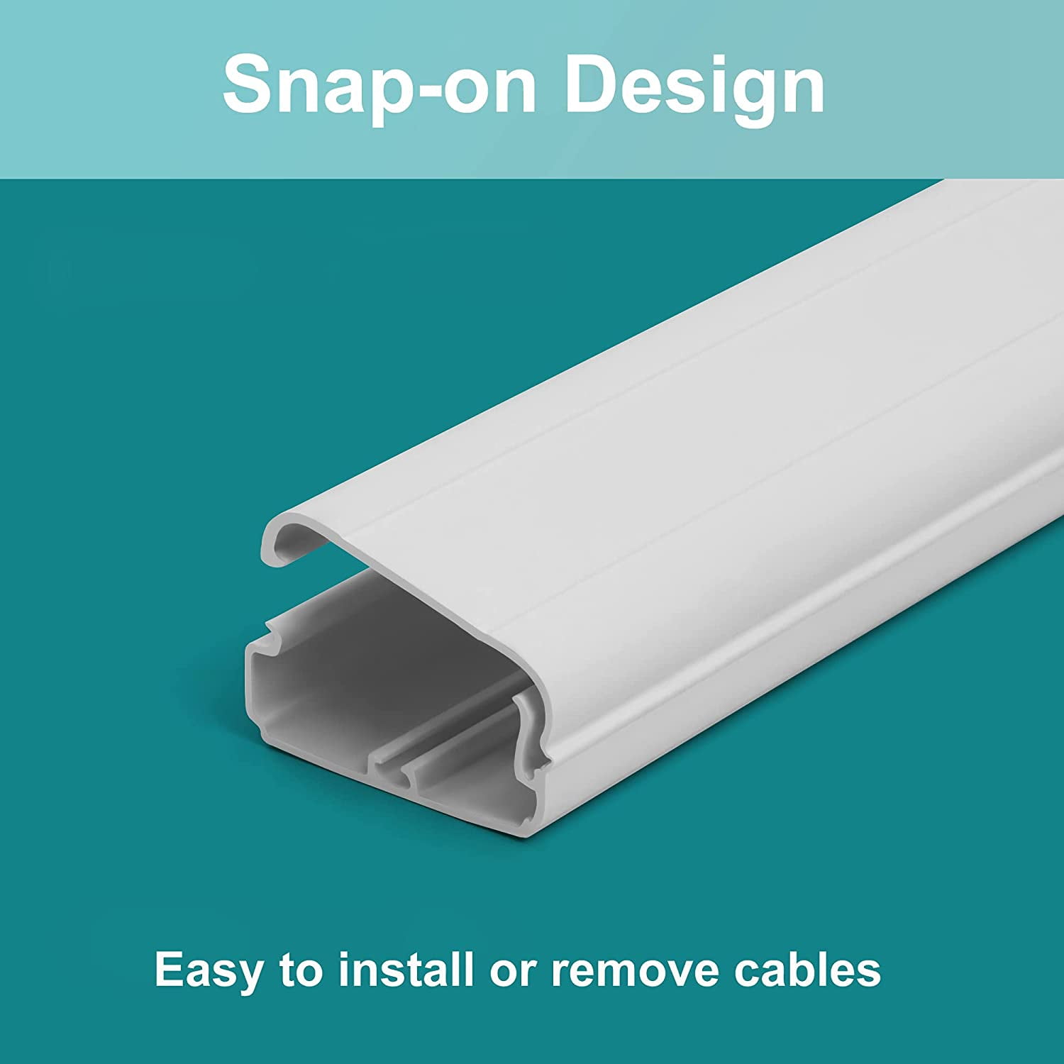 FEFEFW-TV -34in Wall Cable Management Raceway & TV-31.5 inch Cable Concealer