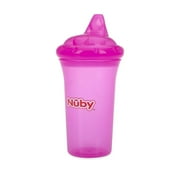 Nuby No Spill Cup With Reversible Valve, 9 Ounce, Pink