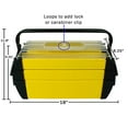 thumbnail image 2 of Stalwart 75-3082 Hawk Deluxe Steel and Plastic Tool Box 18 by 80.25 by 80.75-Inch, 2 of 5