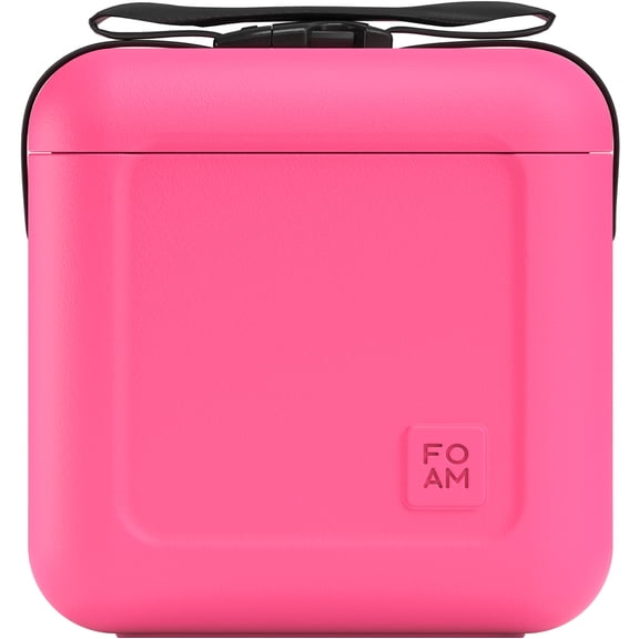 FOAM 22 Quart EVA Lightweight Hybrid Rigid-Soft Indestructible Cooler, Holds 30 Cans & Ice Flamingo Pink