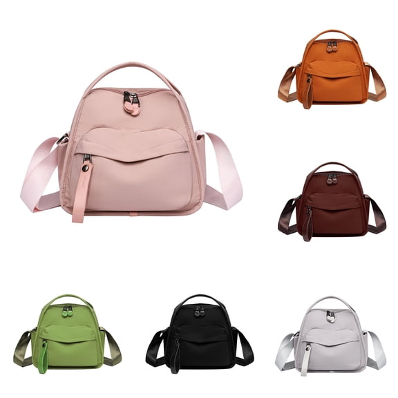 Mom Bag Crossbody Small pañaleras Diaper Bag Nylon Purse for Women Multiple Pockets Nylon Handbag