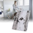 thumbnail image 4 of Cortina de ducha de baño opaca impermeable de tela de poliéster con gancho (bosque de abedules), 4 of 8