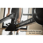 Concept2 RowErg Indoor Rowing Machine with Tall Legs - PM5 Monitor, Device Holder, Adjustable Air Resistance, Easy Storage