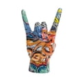 thumbnail image 2 of Estatua con gesto de roca en la mano, colección de obras de arte, decoración del hogar, adorno de mesa Estilo a, 2 of 9