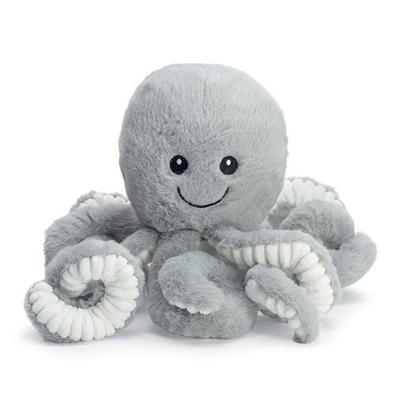 burton BURTON Plush Small Gray Octopus, 11-Inch