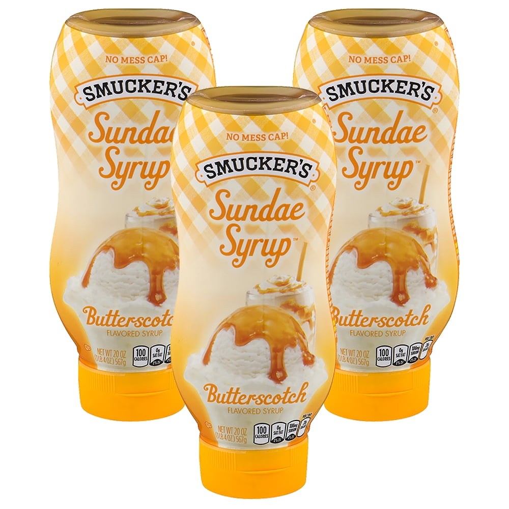 Smucker's Sundae Butterscotch Syrup, 20 Oz Bottle (3 Pack) Walmart
