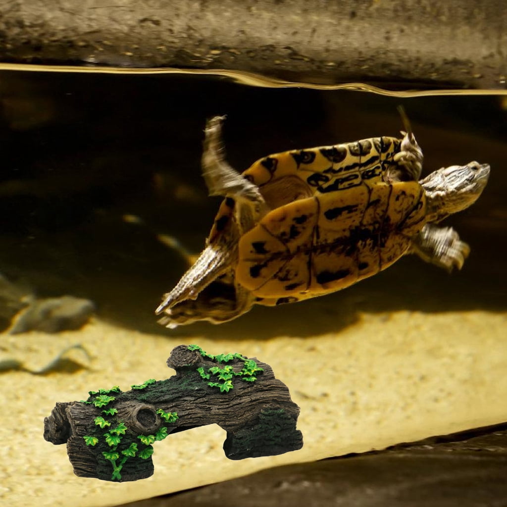 Reptiles Hideaways Cave Shelter Hidings Turtles House Terrarium Fish Tanks for Reptiles Turtles Hide Shelter Decoration