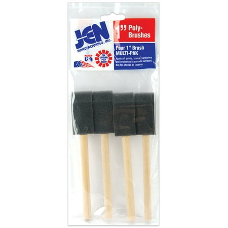 Poly-Sponge Brushes 4/Pkg-1" Width
