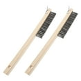 thumbnail image 6 of WRITWAA Oven Maintenance 2Pcs Wire Scrub Brush 13.8x1.8x1.5in Beige Pizza Stone Cleaning Tool for Grills, 6 of 8