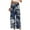 B, variant on Lounge Pants Women Elastic Waist Floral Print Trousers Pants Casual Loose Boho Pants with Pockets 2XL