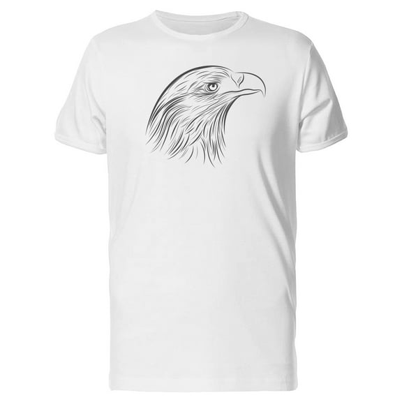 Eagle Portrait Line Art Tee Men's -Image by Shutterstock