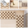 thumbnail image 6 of Anti Fatigue Kitchen Mat, Farmhouse Checkered Kitchen Rugs, Kitchen Floor Mats Non-Slip,Comfort Kitchen Mats for Floor Sink, Laundry, Office, Desk Khaki and Beige 17"x47"+17"x29", 6 of 6