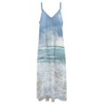 thumbnail image 4 of Robe Sans Manches Vagues Blanches Océan Robe d'Invité de Mariage 2024 Robes pour Femmes, 4 of 4
