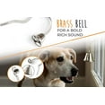 thumbnail image 3 of Mighty Paw Metal Potty Bell, Dog Training Bells with Sleek Silver Bell, Includes Free Training Tips, 3 of 8