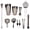 Ruthenium Black, variant on Xirurus 11-Piece Stainless Steel Cocktail Shaker Set, Professional Bartender Kit with Sleek Ruthenium Gunmetal Black Shaker and Strainer for Home Parties, 25.4 oz / 750 ml