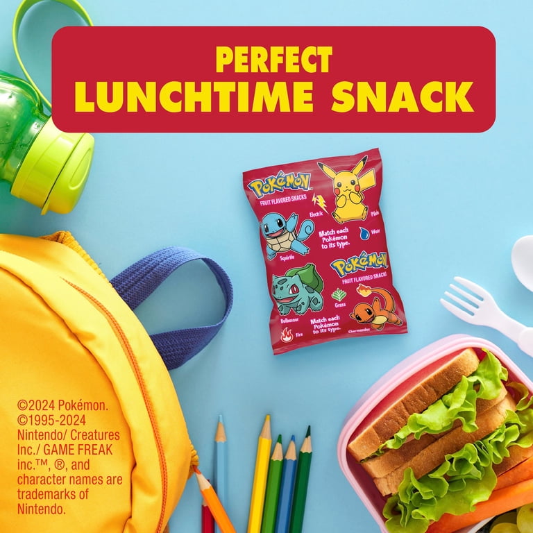 7th Annrversary pokemonpicnic キャンプセット Betty Crocker, Pokemon Fruit Flavored Snacks, 17.6 oz, 22 Pouches