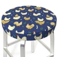 thumbnail image 3 of Haiem Funny Chicken Cushion Round Bar Chair Seat Cover Bar Chair Cushion Covers Elastic Washable Bar Chair Cover,Protects from Scratches and Stains-12 inch, 3 of 7
