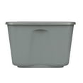 Homz Storage Tote, 18 gal, Titanium Silver, Set of 8