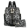 thumbnail image 1 of Mochila monedero para mujer de piel sintética antirrobo, mochila de viaje, bolso de hombro de moda para mujer con bolso pequeño, 1 of 6