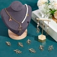thumbnail image 5 of 20pcs Branch Shape Blanks Prong Settings Handmade Claw Pendant Tray Bezel Trays Alloy Charms for Crafts Necklace Jewelry Making Golden gold DIY, 5 of 7