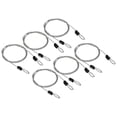thumbnail image 1 of Uxcell Security Cable Coated Luggage Lock Wire Rope with Loop Clear 3.3ft, 1 of 5