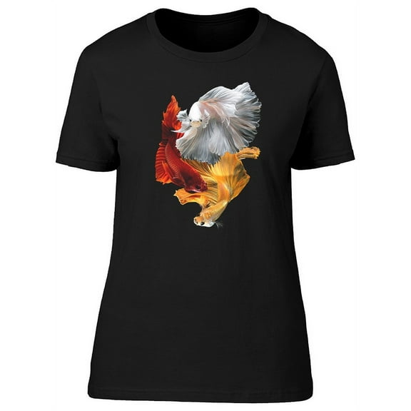 Beautiful Real Betta Fishes T-Shirt Women -Image by Shutterstock, Female Large